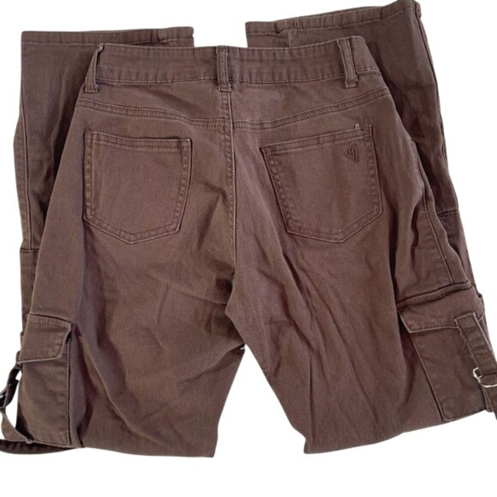 V.I.P. Jeans Cargo Pants Juniors 1/25 Brown - Picture 4 of 9